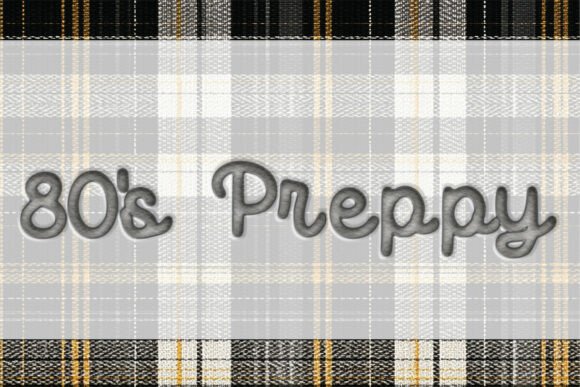 80 s Preppy: A Nostalgic Font for Editorial Charm