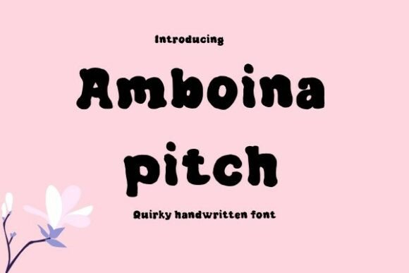Amboina Pitch: A Handwritten Font for Editorial Elegance