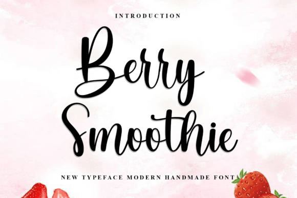 Berry Smoothie: A Festive and Whimsical Typeface for Web Design