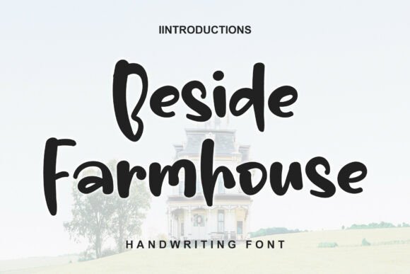 Beside Farmhouse: A Bold Font for Modern Crafters