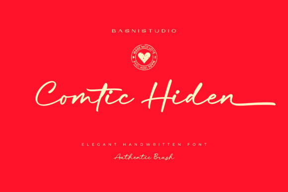 Comtic Hiden: A Brush-Style Font for Dynamic Branding