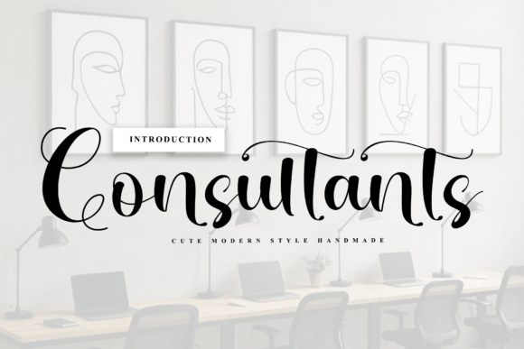 Consultants: A Handwritten Font for Elegant Web Design