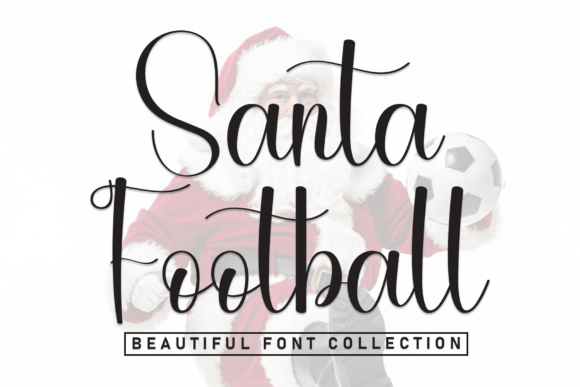 Discover the Joyful Charm of Santa Football Font