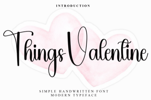 Enchant Your Designs with Things Valentine Font