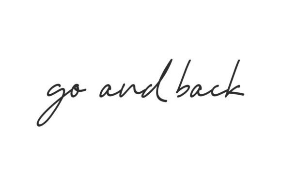 Go and Back: A Signature Script Font for Digital Engagement