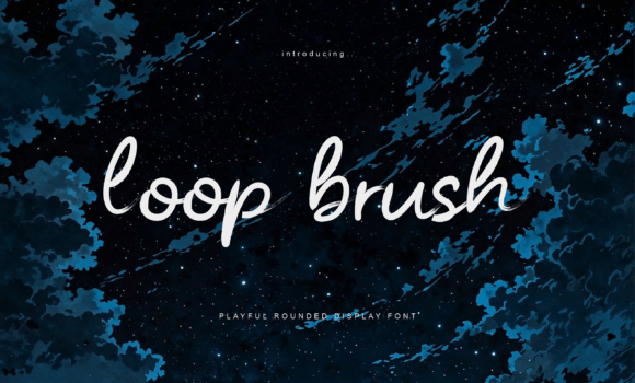 Loopbrush: A Script Font for Editorial Atmosphere