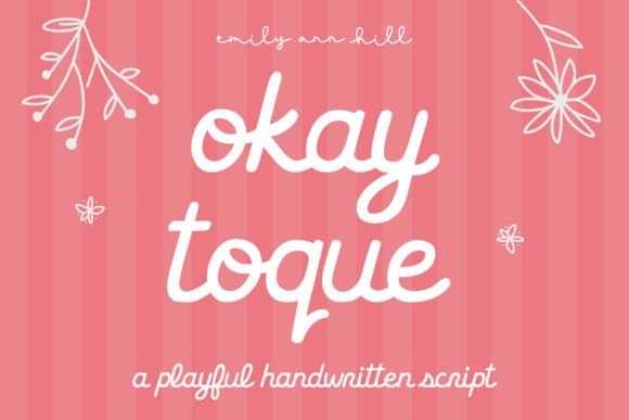 Okay Toque: A Warm Script Font for Editorial Design