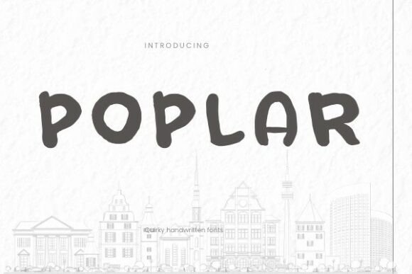 Poplar: A Handcrafted Font for Joyful Craft Projects