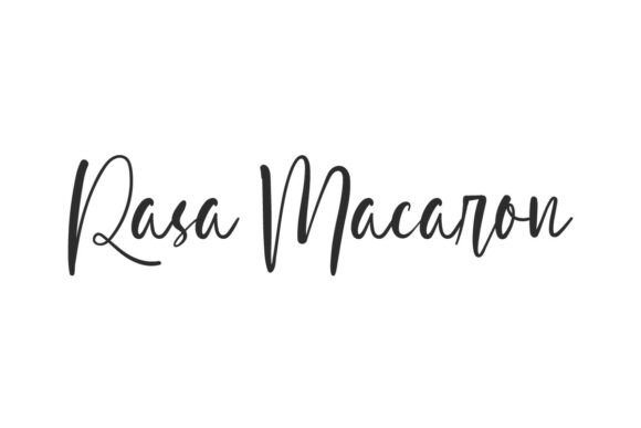 Rasa Macaron: A Playful Script Font for Editorial Design