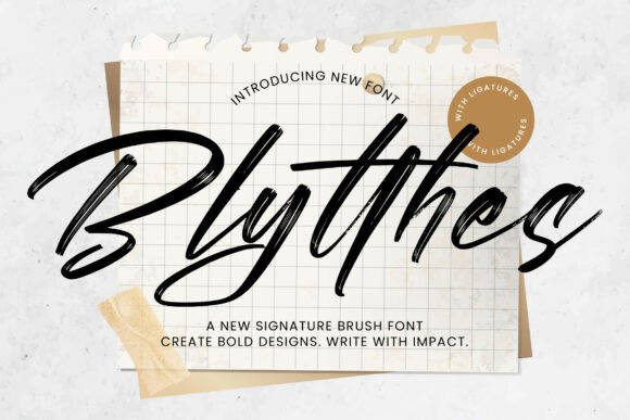 Reviewing Blytthes: A Signature Brush Font for Bold Design