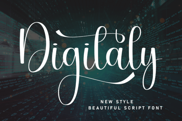 Unleash Creativity with Digitaly: A Handwritten Display Font