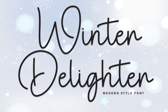 Winter Delighter: A Charming Handwritten Font for Creative Projects